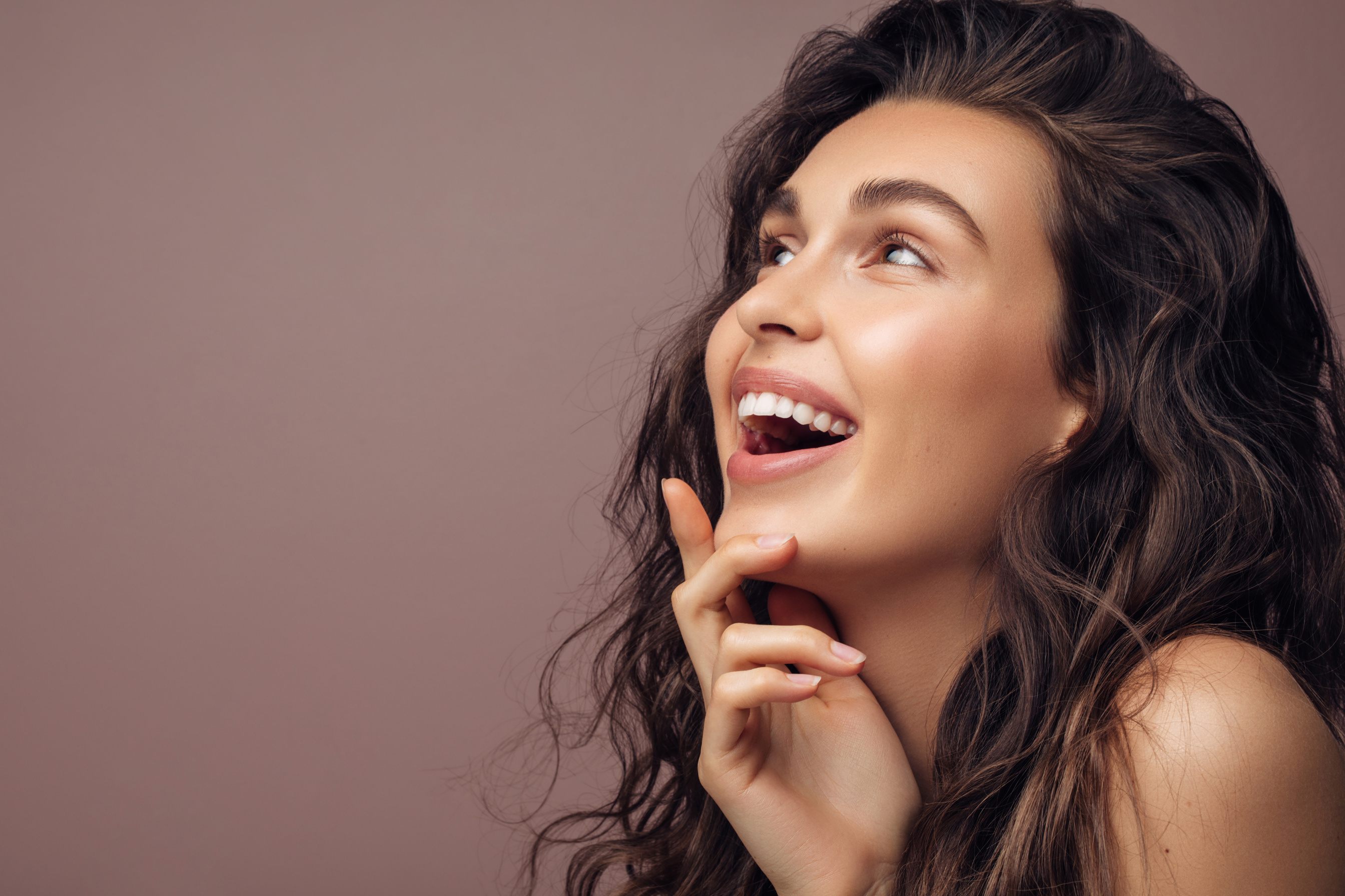 Glamour portrait of beautiful woman